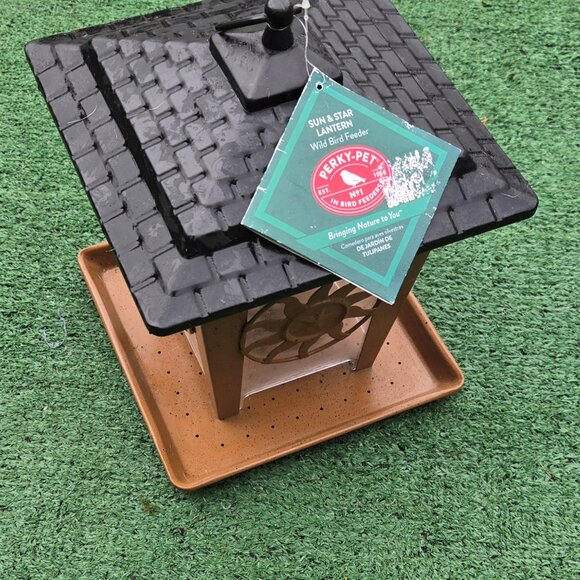 PERKY PET Sun & Star Metal Rust-Resistant Bird Feeder Freestanding/Hanging NWT - Picture 3 of 12